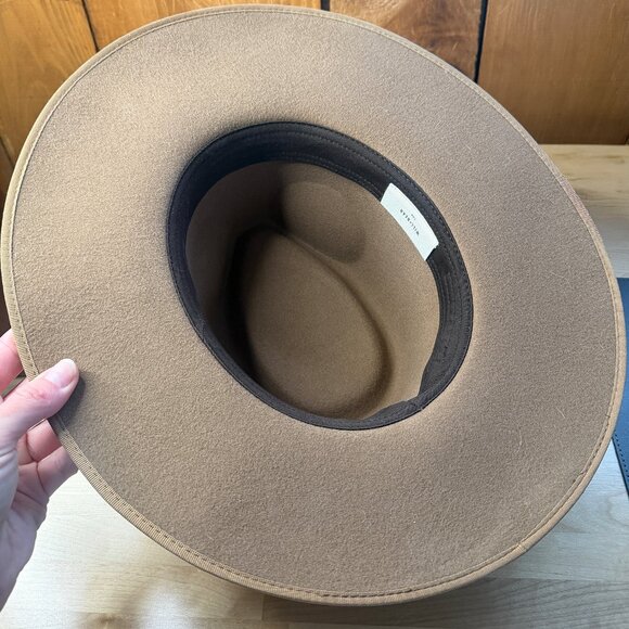 Will + Bear Andy Oak Wide Brim Felt Fedora (Brown, Size Large) — Like New - Picture 12 of 16